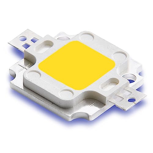 LEDGUHON 5W High Power LED Chip Warm White Super Bright Light Emitter Components Diode Replacement Lamp Bead DIY Light (700mA/6-7V/2800K-3200K,420Lm-480Lm)