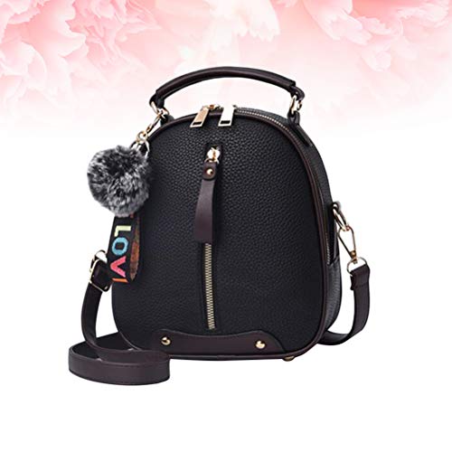 Mini mochila feminina de couro PU multiuso, bolsa diagonal, bolsa de ombro para o dia a dia, trabalh