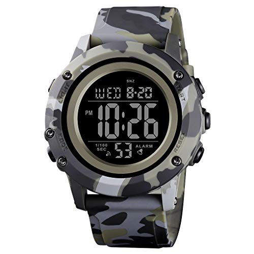 CKE Men's Digital Sports Watch Large Face Waterproof Wrist Watches for Men with Stopwatch Alarm LED Back Light