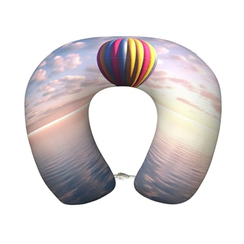 Almohada de espuma viscoelástica para viaje cuello U miniatura 1