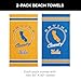 Northwest UCLA Bruins NCAA Homebreak Beach Towel 2 Pack 30 x 60 Inches