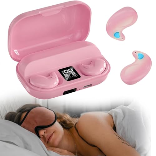 Xmenha Écouteurs de Sommeil Écouteurs Intra- Auriculaires Confortable en Anti Bruit avec Micro & Réduction du Bruit Léger à Porter Contrôle d'appuyer de Toucher