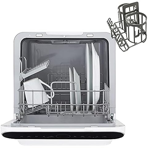 Cookology Mini Table Top Dishwasher with Baby Bottle Rack Cover