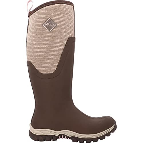 Image of Muck Boots Women's Arctic Sport II Tall Fleece Lined Waterproof Pull on Boot, Brown, 3