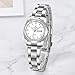 MASTOP Women's Classic Fashion Silver Stainless Steel Watches Waterproof Date Luminous Lady Dress Wrist Watch (8824 Silver)