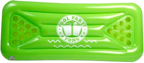 Miniatura 3 de BigMouth Inc Juego de pong inflable para fiesta en la piscina mesa inflable de pong de cerveza, se limpia y se desinfla para un almacenamiento
