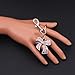 AtoposVita Fashion Sparkly Bow Bag Charm Keychain - Rhinestone Bow Purse Charms Bow Pendant - For Women Bag Charm Handbag Gift (Pink)
