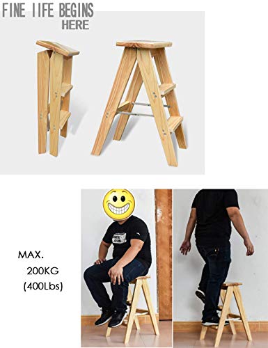 Estante de flores y taburete de escalera plegable para ambientes acogedores 6