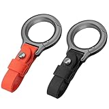 Powerruif 2 Pezzi Portachiavi in Pelle per Auto, Portachiavi Portatile Multifunzione in Lega di Zinco Accessori per Chiavi Auto Moto Biciclette