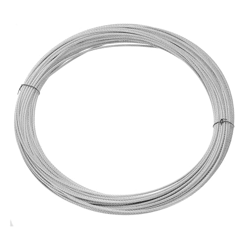 Indus Hardware 0.2, 0.3, 0.4, 0.5, 0.6, 0.8 mm Stainless steel bright wire single full hard spring steel wire – 100 ft Coil (100, 0.3 mm)