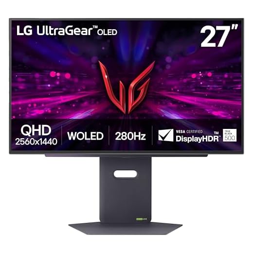 LG 27GX700A-B 27-inch Ultragear QHD (2560 x 1440) OLED Gaming Monitor, 280Hz, 0.03ms, NVIDIA G-Sync, AMD FreeSync Premium Pro, VESA DisplayHDR TrueBlack500, with up to DCI-P3 99.5%, HDMI 2.1, Black