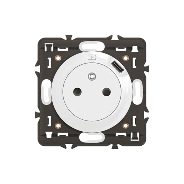 legrand prise electrique murale avec terre céliane surface avec prise chargeur usb 7,5w intégré