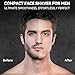 VIKICON® Electric Foil Shavers for Men, Compact Travel Face Shaver, Mini Razor for Shaving Face, Portable On-The-Go Shaver w/Dual Floating Blades, Close Shave Stubble Trimmer USB-C, Gifts for Dad Him