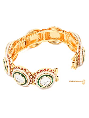 Gold Celebrity Inspired Plated Bangles (YBBN_92103) 2.6