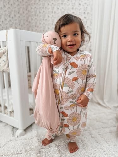Image of GUNAMUNA Baby Footie Sleep Bag, Walkable Wearable Blanket, Easy Diaper Zipper, Convertible Foot Cuffs, Anti-Slip Grip, 0.5TOG