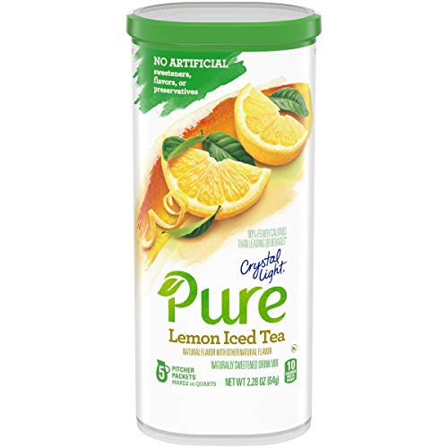 Crystal Light Pure Lemon Iced Tea Drink Mix (5 Pitcher Packets)