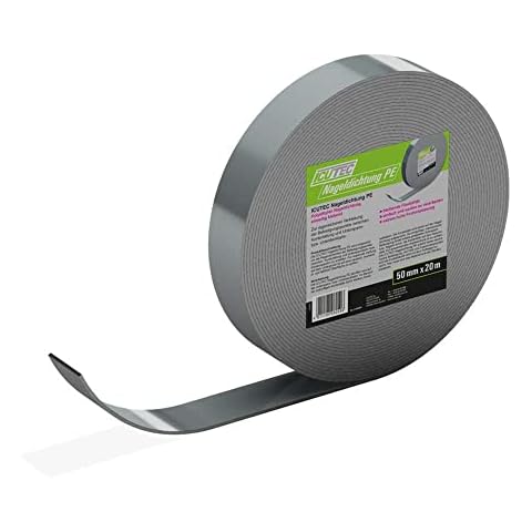 ICUTEC 012 6059 Nageldichtung PE 50 mm x 20 m Klebeband, grau Cover