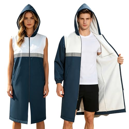 Veste de sport imperméable et poncho de surf épais pour homme et femme