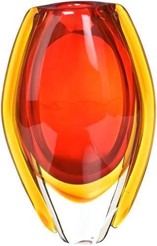 Smart Living Accent Plus 12117 Sunfire Glass Vase, 3.5 lbs. 5½" x 3" x 9", Multicolor image 2