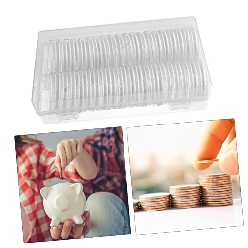 40 cápsulas protectoras para monedas con caja miniatura 5