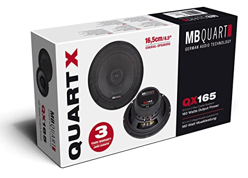 MB Quart QX-165 - Altoparlante coassiale a 2 vie, 16,5 cm, 3 Ohm, 80 WRMS