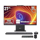 Lenovo IdeaCentre All-in-One Desktop, 27" FHD Touch Display, Intel i7-13620H, 32GB DDR5, 2.28TB Storage (2TB SSD+288GB Docking Station Set), 5.0MP Camera, Wireless Mouse & Keyboard, Win 11 Pro, Gray