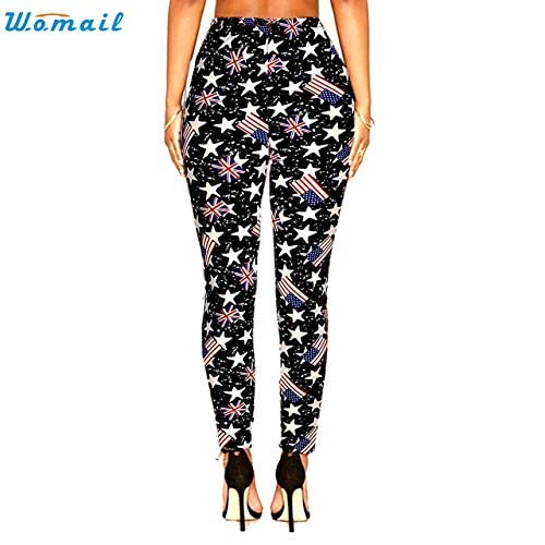 Ubersweet® 3D High Wait Fitne Yoga Port Pant Printed tretch Nine Point Ling Port Running Pant 1PC 1PC : M