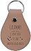 CustomGiftsNow Grammy - I Love You to The Moon and Back Genuine Leather Key Chain with Keyring