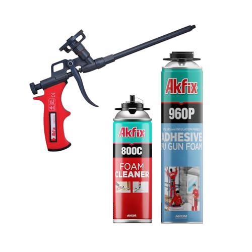 Akfix 960P Foam Board Adhesive 24 oz with Gun