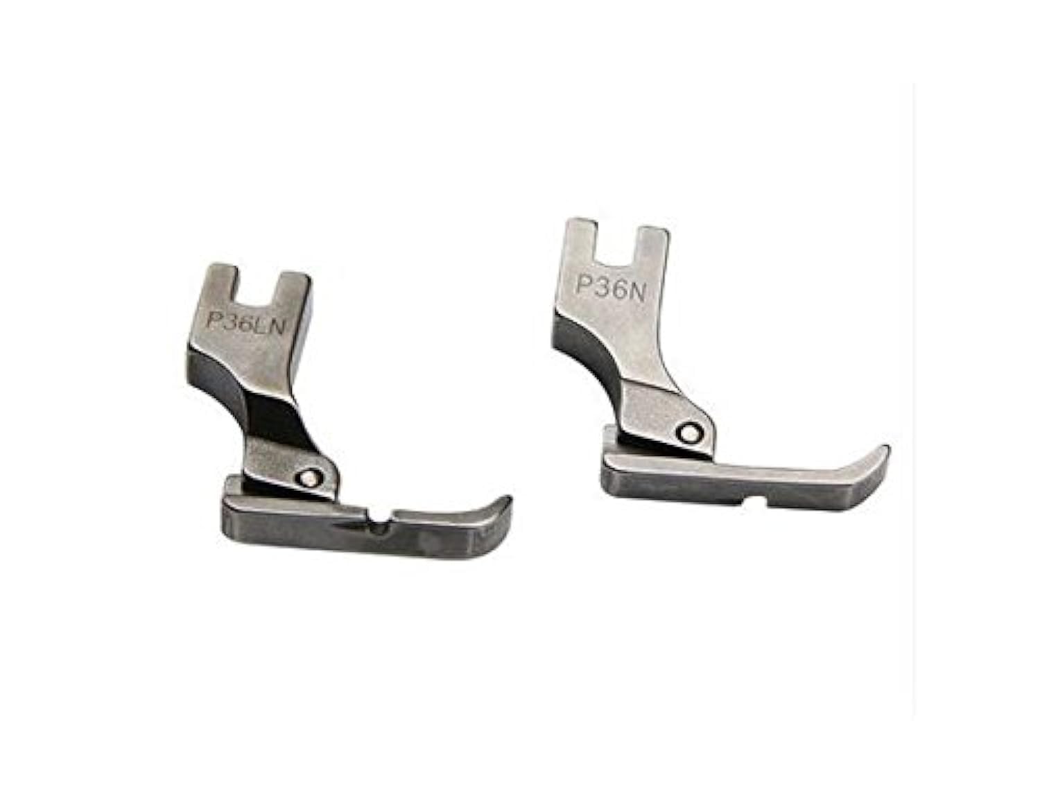 Zenith Steel Finish Presser Feet P36N/P36LN for Almost Every Single Needle Umbrella & Lock-Stitch Machines - Set of 2, Steel