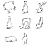 【Funciones versátiles】-- Moldes para cortar música fácilmente a través de una variedad de masas y también se pueden utilizar en sándwiches, fondant o mazapán. Ideal como moldes para tortitas o masa de galletas, fondant, frutas blandas, pan, panecillos, queso, gelatina, postres, huevos. Y así sucesivamente. El juego de cortadores de música también es adecuado para manualidades (plastilina, plastilina, plastilina, plastilina, plastilina).