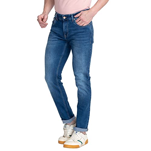 Image of Spykar Men's Mid Rise Regular Fit Jeans