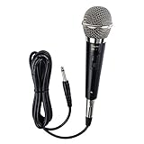 EXCEART Micrófono Dinámico con Cable Profesional Bobina Móvil Micrófono de Mano Unidireccional con Pop Acústico Incorporado