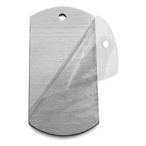 Gazeku Blank Stamping Tags, W/Hole, Aluminum .063 Inch (14 Ga.) -Pack Of 50 (Altag1X2T1.5_50) #TOP1