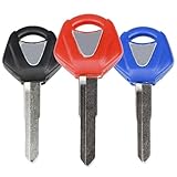 gradora Motorcycle Blank Uncut Key Motorbike Duplicate Key Replacement for Y-amaha YZF R1 R6 R6S FZ6 FZ6S FZ6N FZ1N FZ1S XJR1300 1998-2010(Pack of 3)