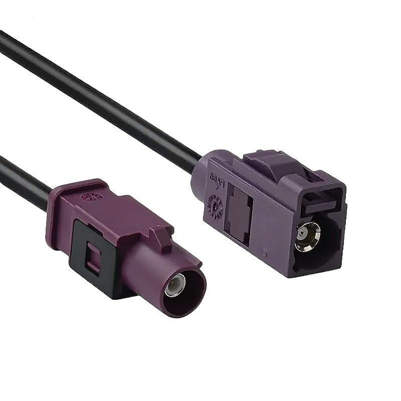 FAKRA Male to Female Reverse Camera Video Cable Adapter SYWV50-2/RTK031 Coaxial Cable FAKRA A B C D E F G H I K Z(FAKRA M -FAKRA F B,5M)