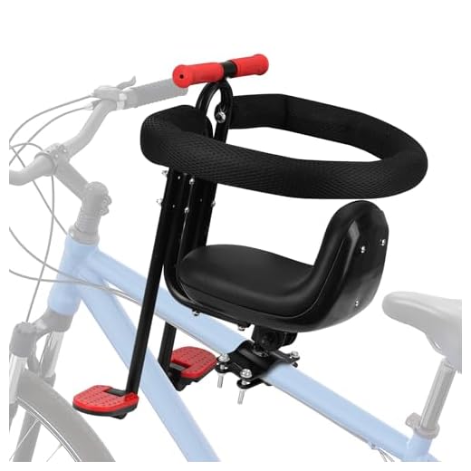 Ercabikker Front-Mount Toddler Bike Seat, Ages 1-5