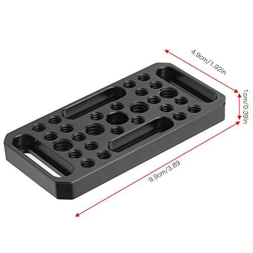 Image of Aluum y Video ing Cheese Expan Plate, C Plate for DSLR C, Weight CNC hining, with 1 /4 and 3 /8 S Holes for Adding Equipment,