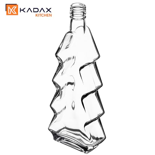 KADAX Glasflaschen 500ml mit Schraubverschluss – Leere Flaschen zum Befüllen für Saft, Likör, Öl, Essig & Sirup, Refillable Glass Bottles – Ansicht 9