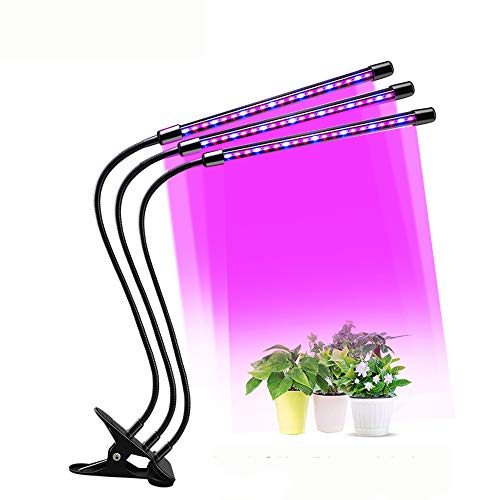 Pflanzenlampe LED Pflanzenlicht Pflanzenleuchte Wachstumslampe Wachsen licht Grow Lampe Vollspektrum für Zimmerpflanzen mit Zeitschaltuhr 3 Modus 10 Dimmstufen LED Grow Light für Zimmerpflanzen Cover