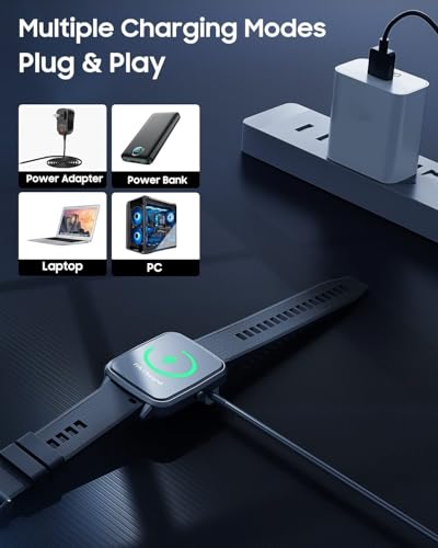 Image of FIRE BOLTT Smartwatch USB All Type Charging Charger Compatible with Boat, Fire Boltt, Noise, Dizo, beatXP, Fast-Track & All 2 Pin Charger Watches (Cable Only)