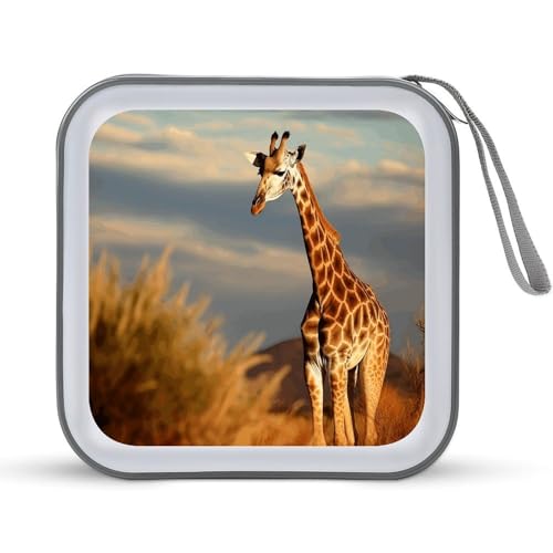 Funda para CD rígida de Jirafa con carpeta de almacenamiento duradera 2