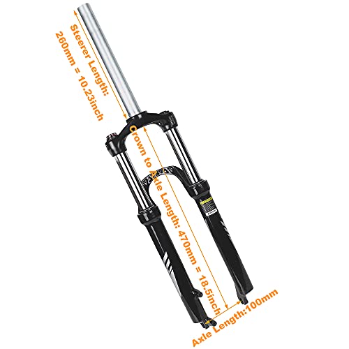 Satori Zoom VAXA Mountain Bike Bicycle MTB Front Suspension Fork - Travel 100mm - 9mm Quick Release-26