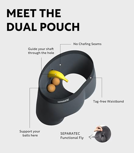 Separatec Men's Underwear with Ball Pouch Comfortable Cool and Fresh Bamboo Rayon Boxer Briefs for Men, Stylish Print 3 pack2