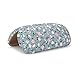 EZESO ESSENTIAL SKINCARE Glasses Case Hard Shell Eyeglass Case for Women Fabrics Floral Retro Spectacle Case Box Portable
