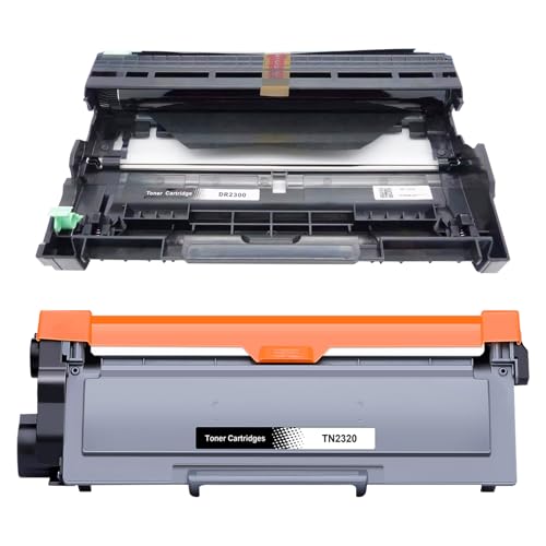 Yowell TN2320 Toner DR2300 bęben kompatybilny z Brother TN2320 DR2300 do MFC-L2700DW MFC-L2700DN MFC-L2720DW HL-L2340DW HL-L2300D DCP-L2520DW DCP-L2540DN (1x TN23330DN 20, 1x DR2300)