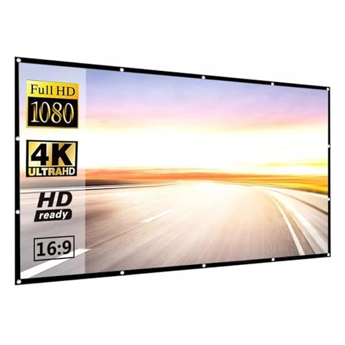 Écran de projection 120 pouces toile de vidéoprojecteur portable et légère 16:9