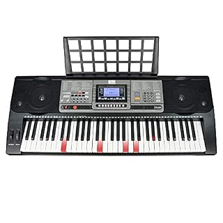 Axus AXP2L Clavier portable à 61 touches lumineuses type piano, synthétiseur à touches dynamiques lumineuses de taille… - Les Beatles, Paul McCartney, John Lennon, RIngo Starr, George Harrison