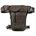 Men's Canvas Hip Belt Bum Fanny Pack Waist Thigh Leg Drop Bag Tactical Military Riding Motorcycle Outdoor Bike Cycling Multi-purpose Messenger Shoulder Bag