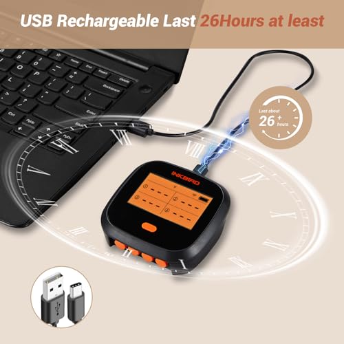 INKBIRD WiFi Meat Thermometer IBBQ-4T, Wireless WiFi BBQ Thermometer for Smoker, Oven | APP Calibration Temp Graph | Mobile Notification Timer Alarm | Rechargeable Digital Grill Thermometer, 4 Probes by Inkbird - Image 3